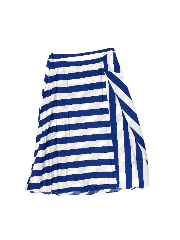 Affordable skirts with trendy slit details -Striped Pattern Skirt Maxi Ashley Stewart, Size 22