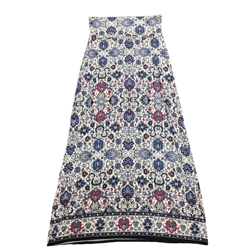 Lightweight skirts with airy fabric weave -Blue Skirt Maxi Max Studio, Size M