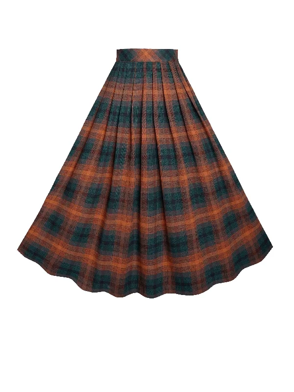 Ruffled skirts for soft romantic appeal -MTO - Ruby Skirt "Hunters Plaid"