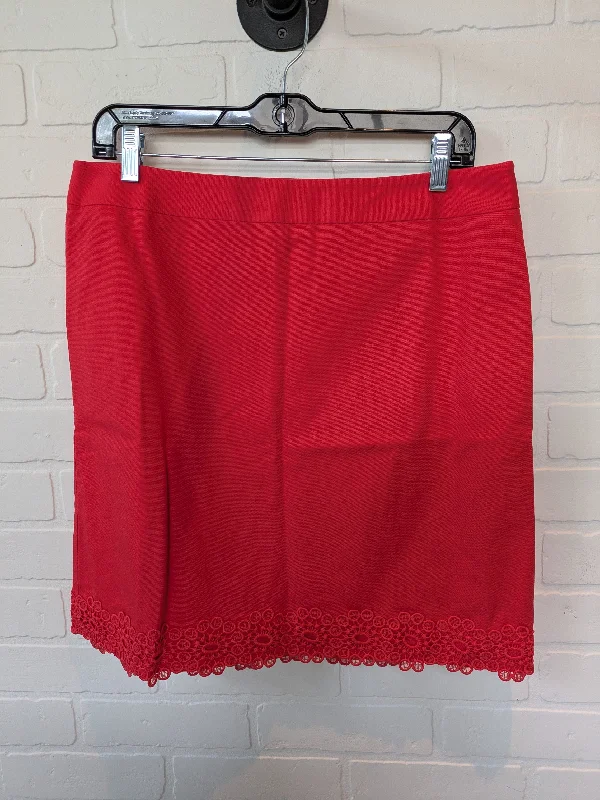 Classic skirts with simple clean lines -Red Skirt Mini & Short Talbots, Size 10petite