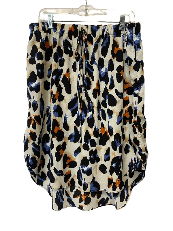 Lightweight skirts with airy fabric weave -Animal Print Skirt Midi Shein