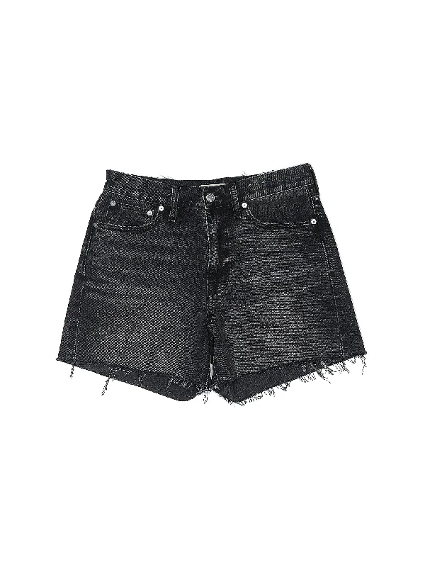 Round Shaped Shorts for Cute -Denim Shorts in Dark Wash