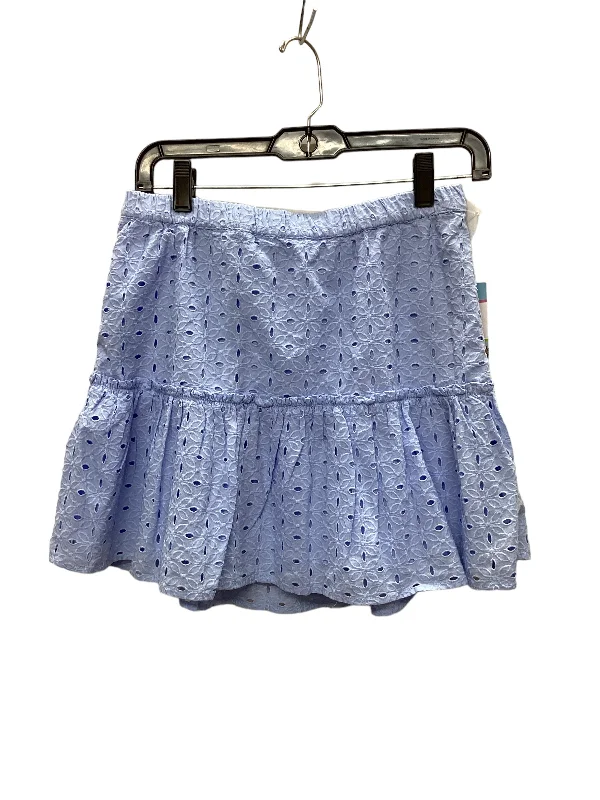 Flowy chiffon skirts for romantic summer days -Blue Skirt Mini & Short Crown And Ivy, Size S